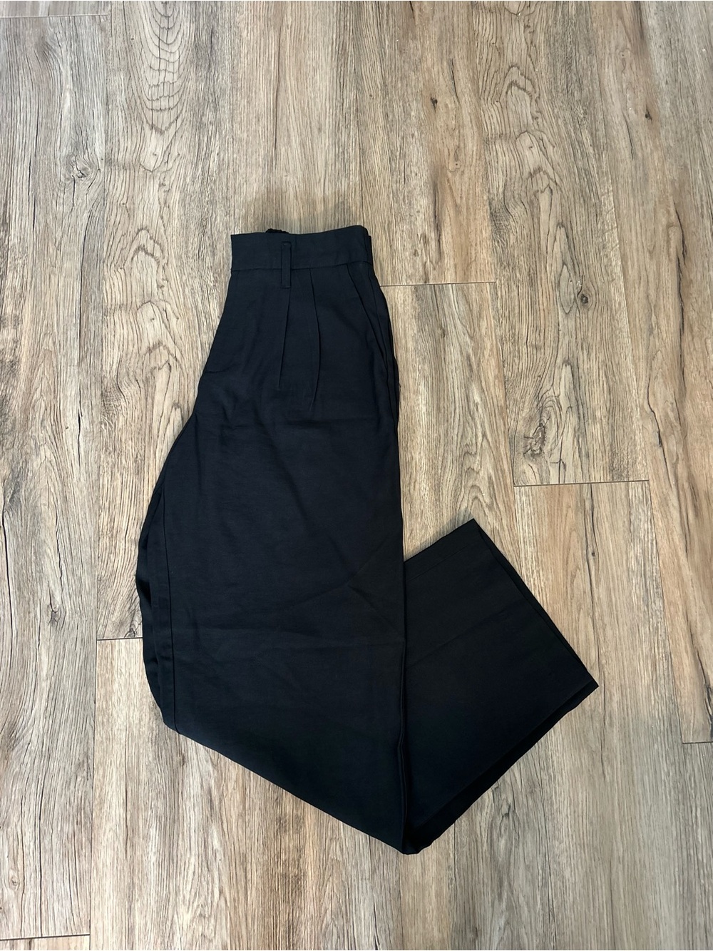 a new day Black High-Waist Wide-Leg Trousers